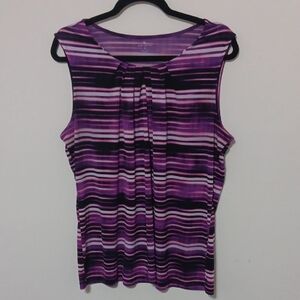Purple & Black Blouse 24"-26" Ptp